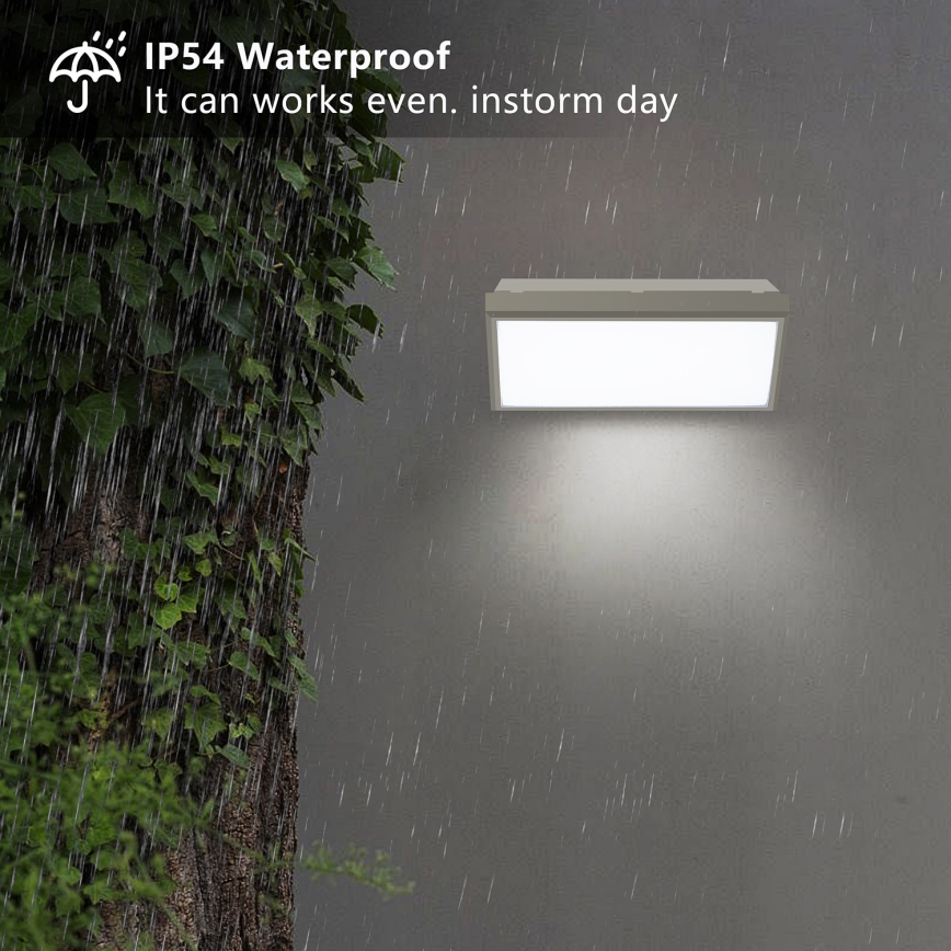 Brilagi - Iluminação de parede exterior LED TRIANGLE LED/20W/230V cinzento IP65