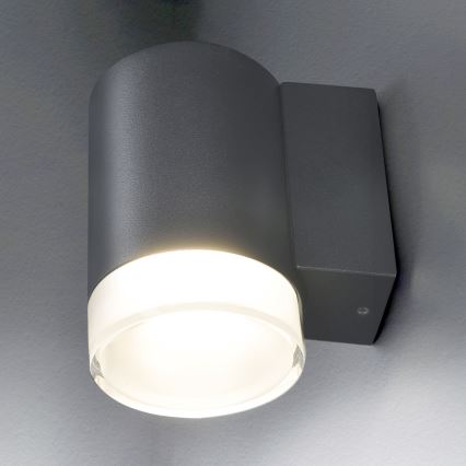 Brilagi - Iluminação de parede exterior MATERA 1xGU10/30W/230V antracite IP54