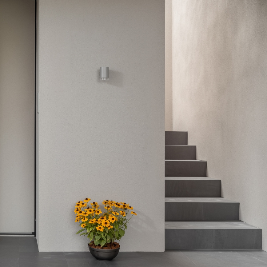 Brilagi - Iluminação de parede exterior MATERA 1xGU10/30W/230V cinzento IP54