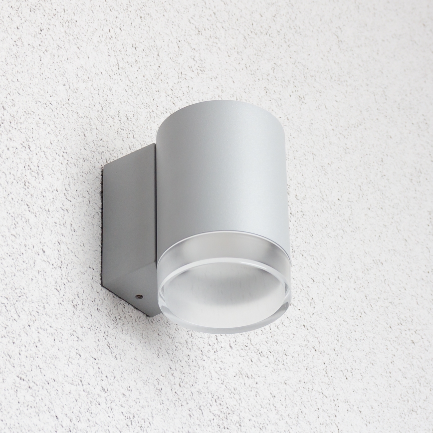 Brilagi - Iluminação de parede exterior MATERA 1xGU10/30W/230V cinzento IP54