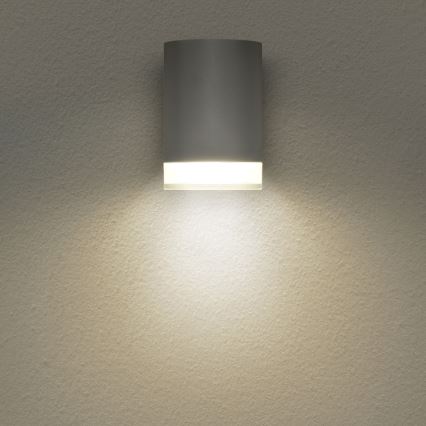 Brilagi - Iluminação de parede exterior MATERA 1xGU10/30W/230V cinzento IP54