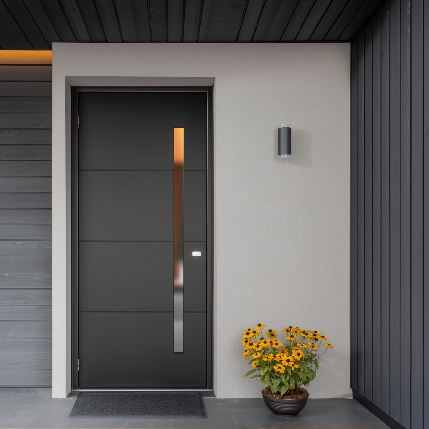 Brilagi - Iluminação de parede exterior MATERA 2xGU10/30W/230V antracite IP54