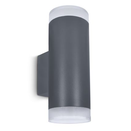 Brilagi - Iluminação de parede exterior MATERA 2xGU10/30W/230V antracite IP54