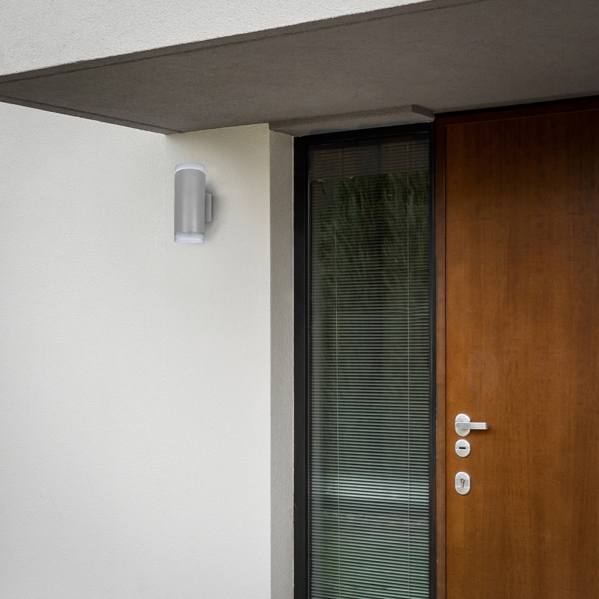 Brilagi - Iluminação de parede exterior MATERA 2xGU10/30W/230V cinzento IP54