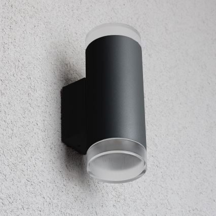 Brilagi - Iluminação de parede exterior MATERA 2xGU10/30W/230V IP54