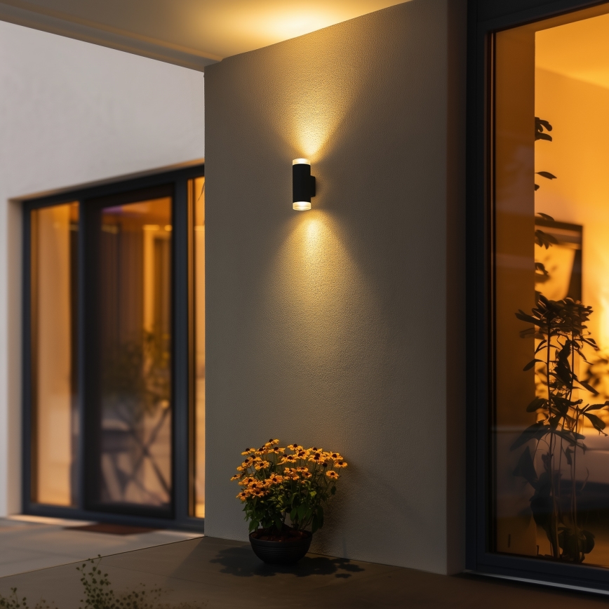 Brilagi - Iluminação de parede exterior MATERA 2xGU10/30W/230V IP54