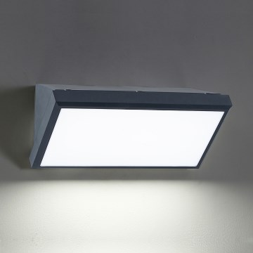 Brilagi - Iluminação de parede exterior TRIANGLE 1xE27/60W/230V antracite IP65