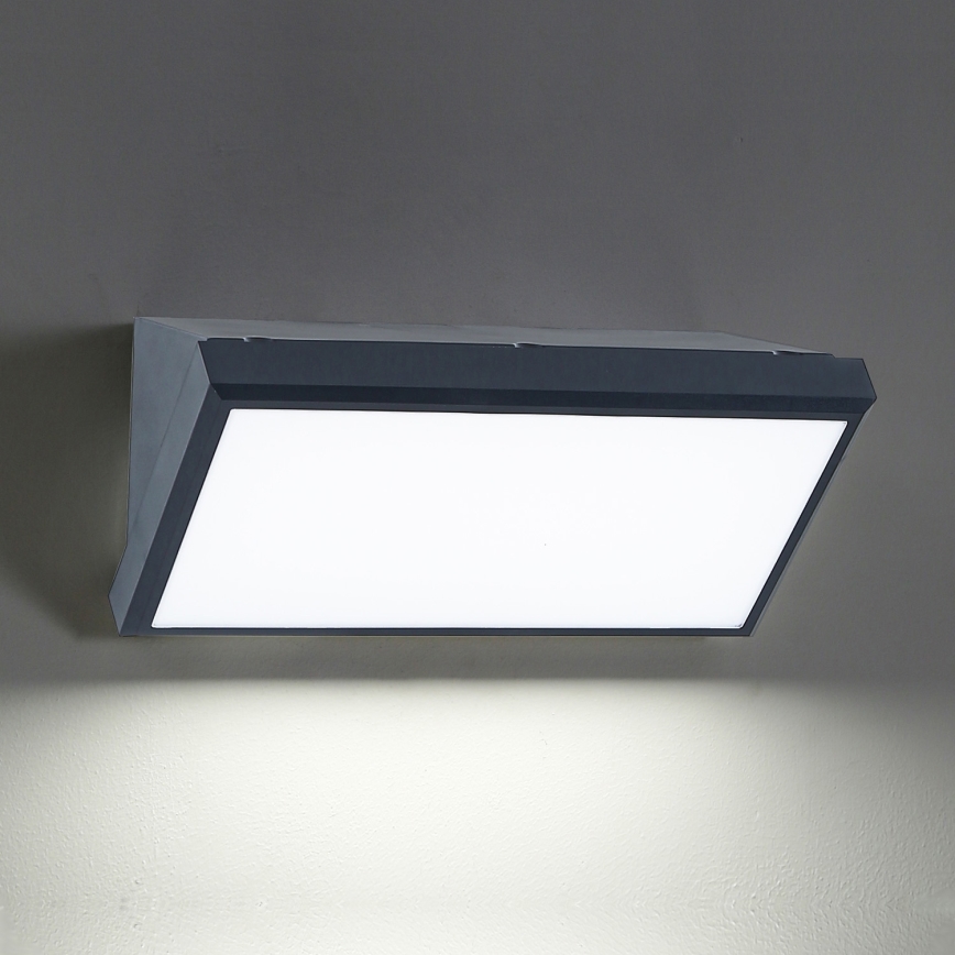 Brilagi - Iluminação de parede exterior TRIANGLE 1xE27/60W/230V antracite IP65