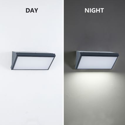 Brilagi - Iluminação de parede exterior TRIANGLE 1xE27/60W/230V antracite IP65