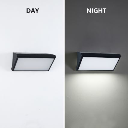Brilagi - Iluminação de parede exterior TRIANGLE 1xE27/60W/230V preto IP65