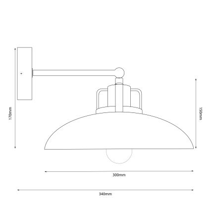 Brilagi - Iluminação de parede FLAMENGO 1xE27/60W/230V bege