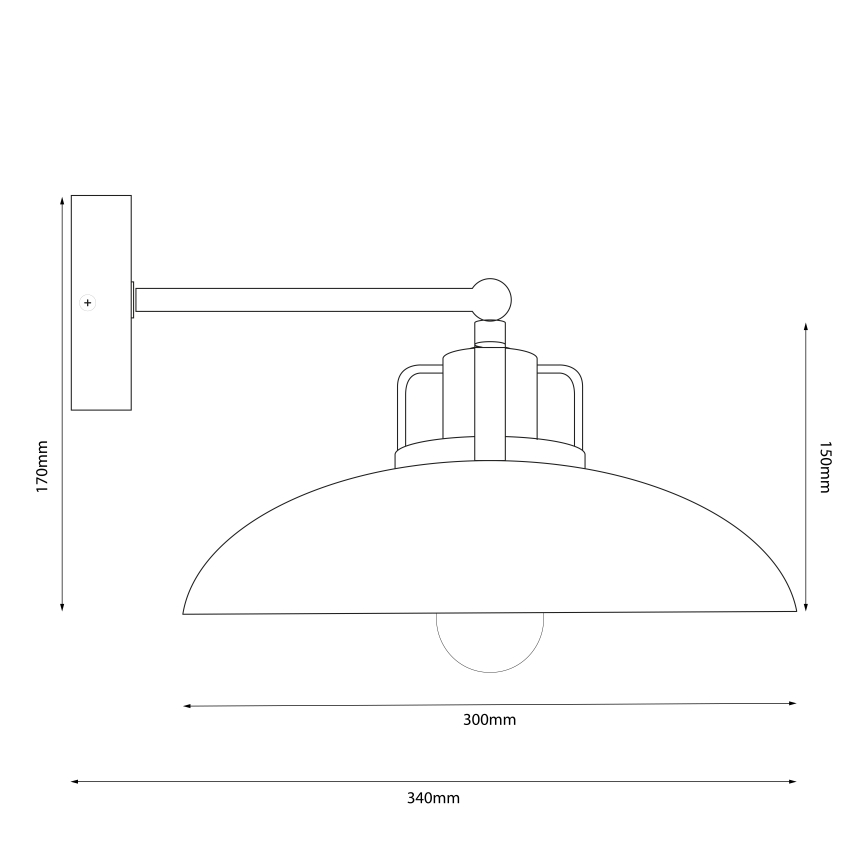 Brilagi - Iluminação de parede FLAMENGO 1xE27/60W/230V bege
