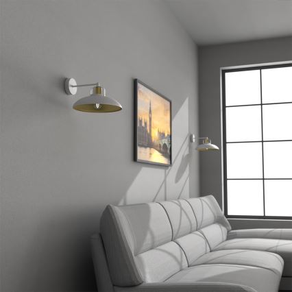 Brilagi - Iluminação de parede FLAMENGO 1xE27/60W/230V branco
