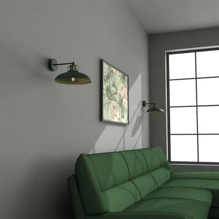 Brilagi - Iluminação de parede FLAMENGO 1xE27/60W/230V verde