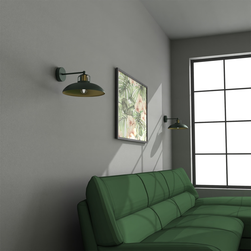 Brilagi - Iluminação de parede FLAMENGO 1xE27/60W/230V verde