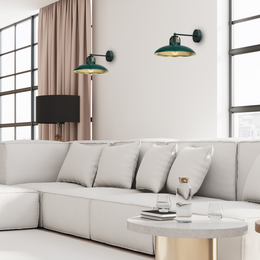 Brilagi - Iluminação de parede FLAMENGO 1xE27/60W/230V verde