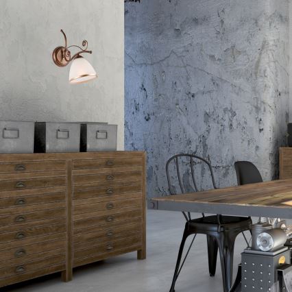 Brilagi - Iluminação de parede LED ANTICO 1xE27/60W/230V bronze pátina