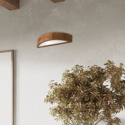 Brilagi - Iluminação de parede LED CARVALHO 1xE27/60W/230V carvalho cereja