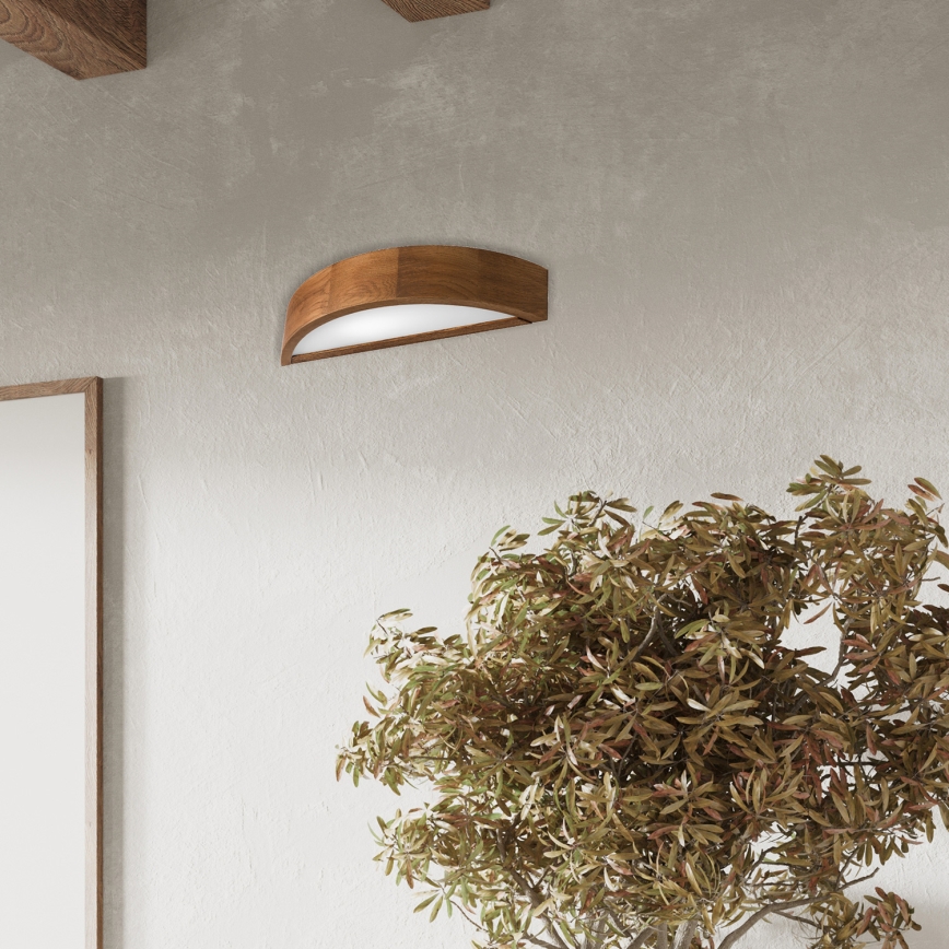 Brilagi - Iluminação de parede LED CARVALHO 1xE27/60W/230V carvalho cereja
