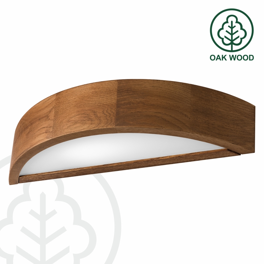 Brilagi - Iluminação de parede LED CARVALHO 1xE27/60W/230V carvalho cereja
