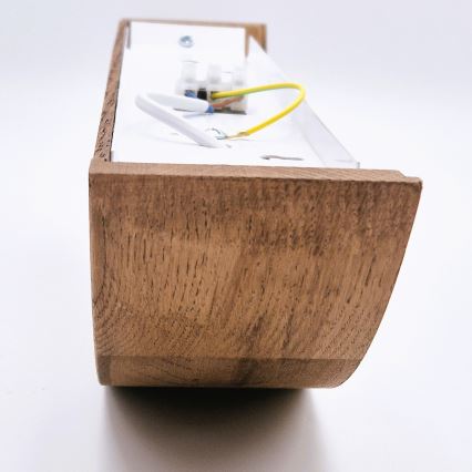 Brilagi - Iluminação de parede LED CARVALHO 1xE27/60W/230V carvalho cereja