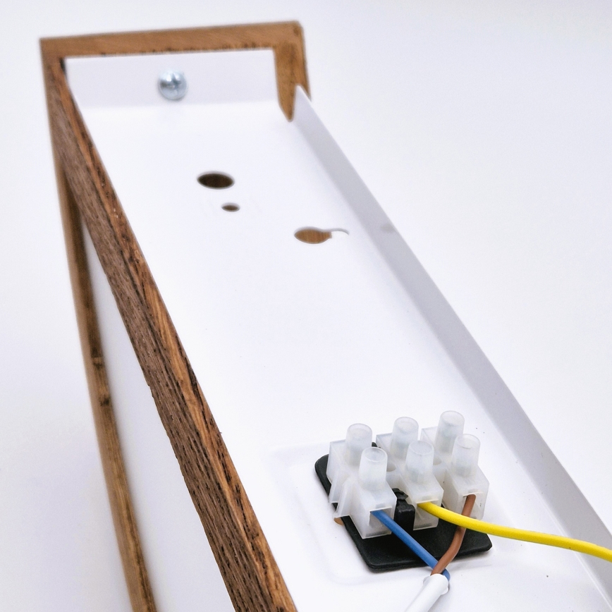 Brilagi - Iluminação de parede LED CARVALHO 1xE27/60W/230V carvalho cereja