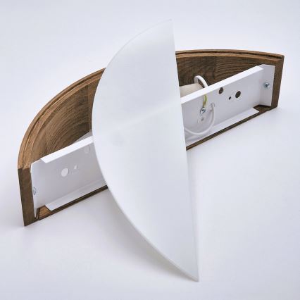 Brilagi - Iluminação de parede LED CARVALHO 1xE27/60W/230V carvalho cereja