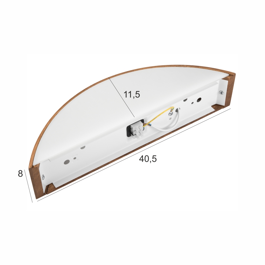 Brilagi - Iluminação de parede LED CARVALHO 1xE27/60W/230V carvalho cereja