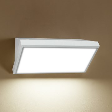 Brilagi - Iluminação de parede LED exterior com sensor TRIANGLE LED/20W/230V branco IP65