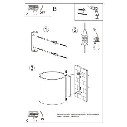 Brilagi -  Foco de parede LED FRIDA 1xG9/3,5W/230V