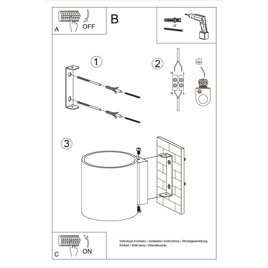Brilagi -  Foco de parede LED FRIDA 1xG9/4W/230V branco