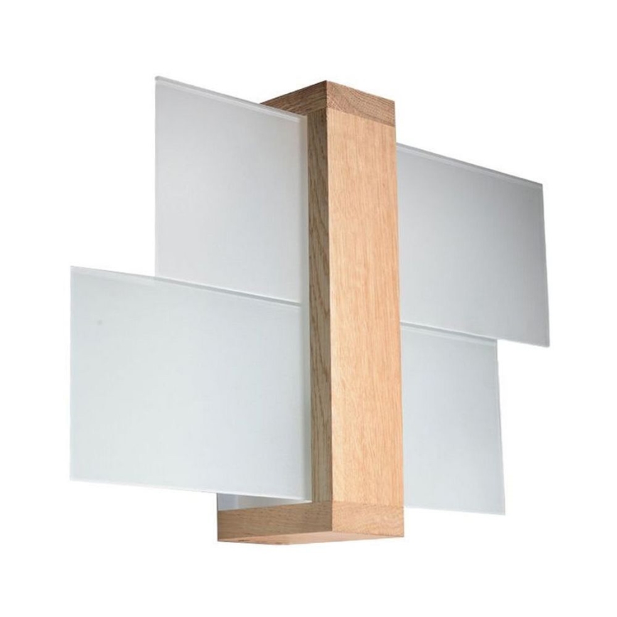 Brilagi -  Iluminação de parede LED HERA 1xE27/7,5W/230V madeira