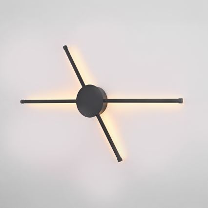 Brilagi - Iluminação de parede LED LUGO QUATTRO LED/16W/230V preto