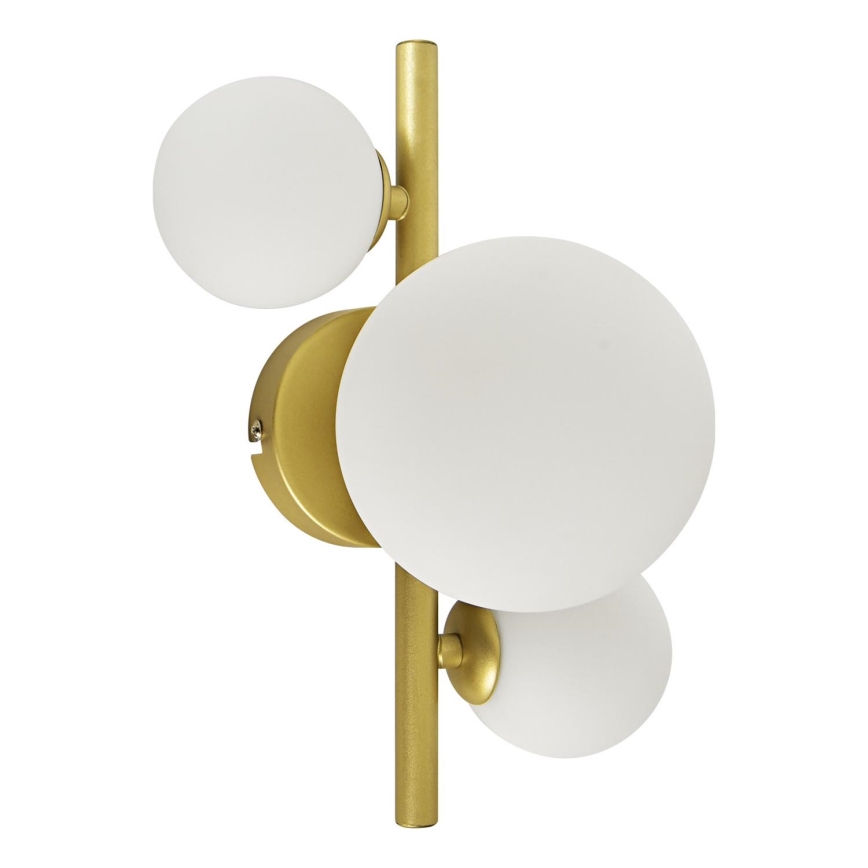 Brilagi - Iluminação de parede LED MILLA 3xG9/3W/230V dourado/branco