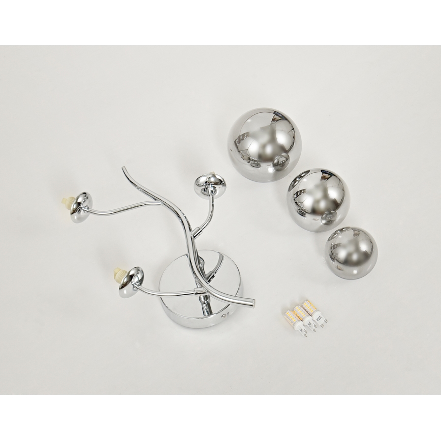 Brilagi - Iluminação de parede LED MISTEL 3xG9/3W/230V cromado brilhante/fumado