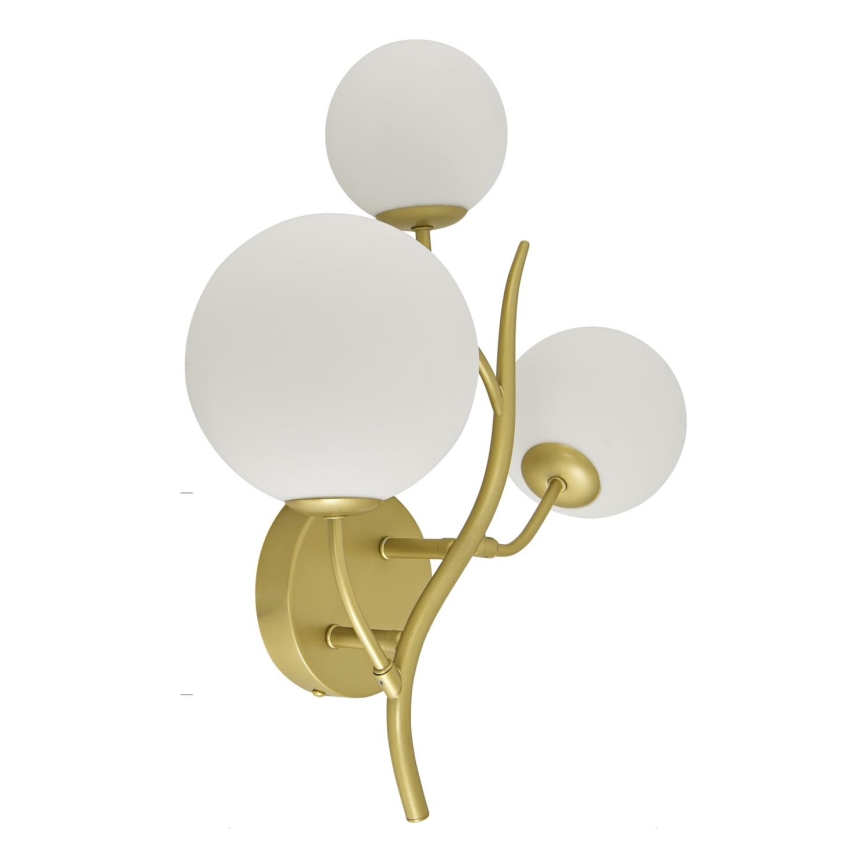 Brilagi - Iluminação de parede LED MISTEL 3xG9/3W/230V dourado/branco