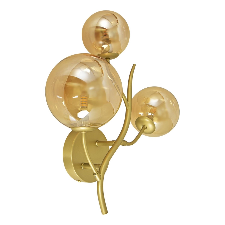 Brilagi - Iluminação de parede LED MISTEL 3xG9/3W/230V dourado