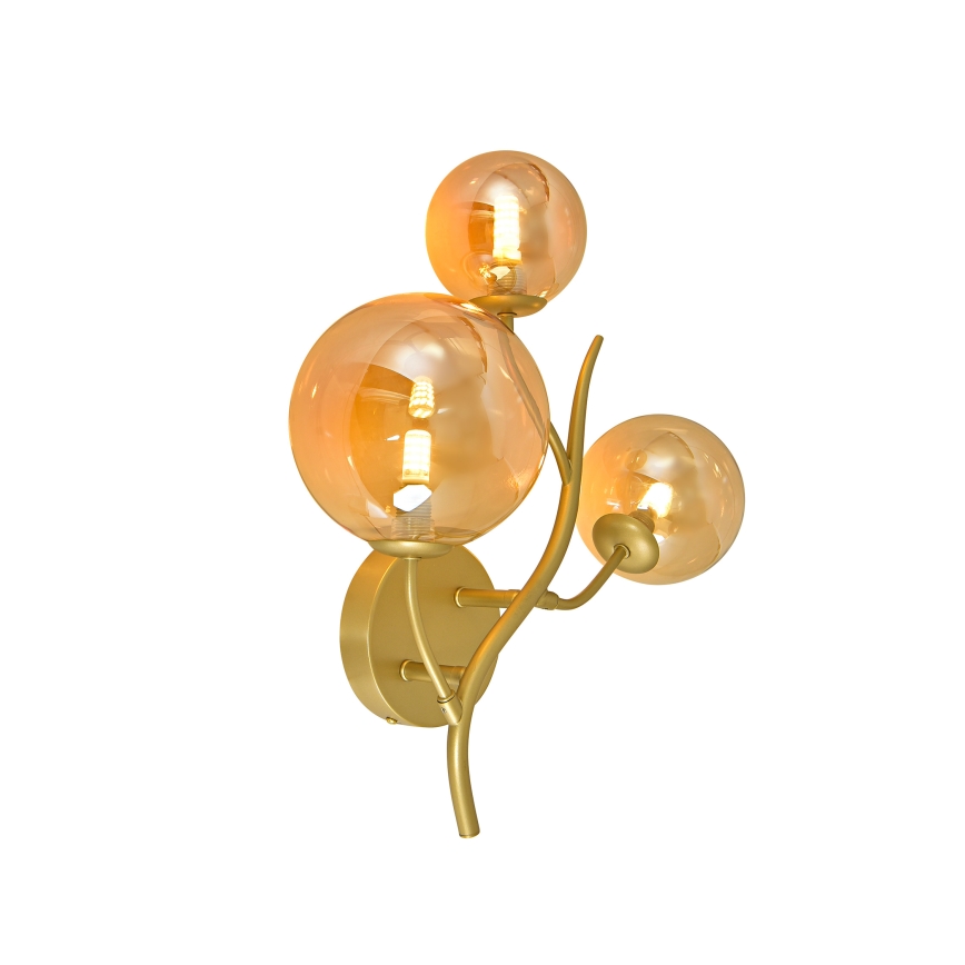 Brilagi - Iluminação de parede LED MISTEL 3xG9/3W/230V dourado