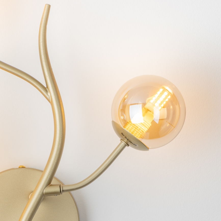 Brilagi - Iluminação de parede LED MISTEL 3xG9/3W/230V dourado
