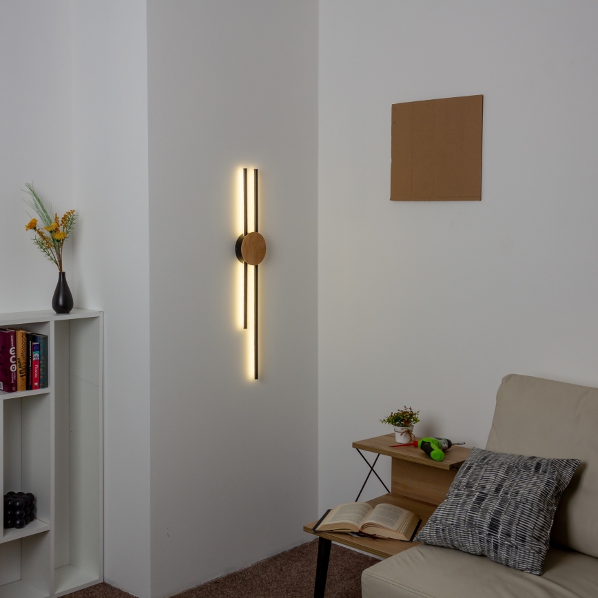 Brilagi - Iluminação de parede LED WOODY COLLINE LED/15W/230V 80 cm carvalho