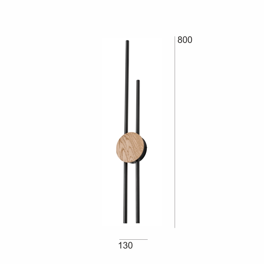 Brilagi - Iluminação de parede LED WOODY COLLINE LED/15W/230V 80 cm carvalho