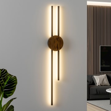 Brilagi - Iluminação de parede LED WOODY COLLINE LED/15W/230V 80 cm carvalho