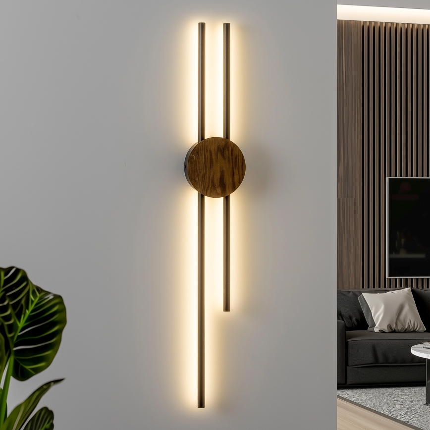 Brilagi - Iluminação de parede LED WOODY COLLINE LED/15W/230V 80 cm carvalho