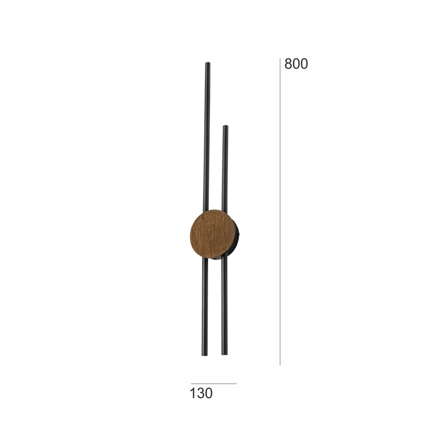 Brilagi - Iluminação de parede LED WOODY COLLINE LED/15W/230V 80 cm carvalho