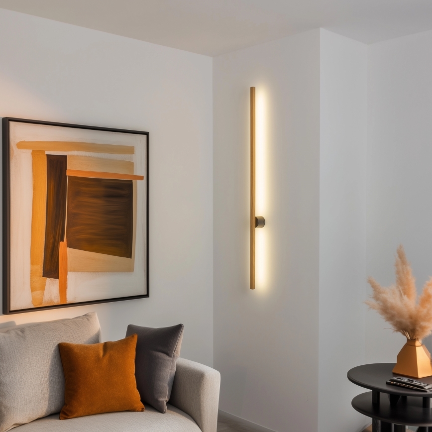 Brilagi - Iluminação de parede LED WOODY LINE LED/12W/230V 120 cm carvalho