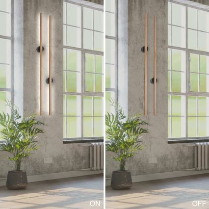 Brilagi - Iluminação de parede LED WOODY LINE LED/12W/230V 120 cm carvalho