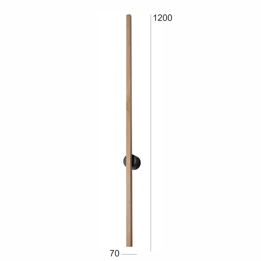 Brilagi - Iluminação de parede LED WOODY LINE LED/12W/230V 120 cm carvalho