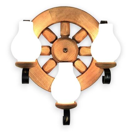 Brilagi - Iluminação de parede ROATA APLICA 3xE14/40W/230V faia