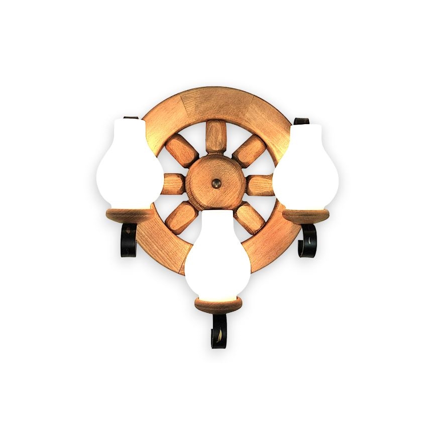 Brilagi - Iluminação de parede ROATA APLICA 3xE14/40W/230V faia