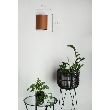 Brilagi - Iluminação de parede SEMI 1xE27/15W/230V castanho